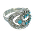 Genuine Sterling Silver Turquoise Opal Southwestern Ring Size 6-1/4 UX84317